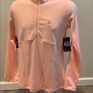 NWT Nike 1/4 zip pullover Peach Size Medium